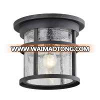 Custom OEM Promotion High Quality Popular Modern Industrial Aluminium Black Outdoor Flushmount Light for Garden