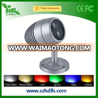 UL outdoor led light IP65 waterproof led mini spot light 3w