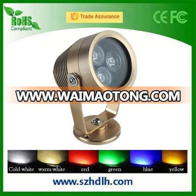 warm white 5W LED RGB spotlights,outdoor waterproof spotlight