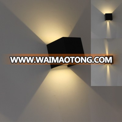 Aluminum square 4W led wall light